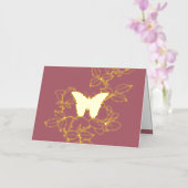 Custom Butterfly Gold Foil Card (Orchidee)