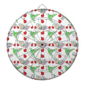 Custom Butterfly, Hummingbird und Ladybug Pattern Dartscheibe (vorne)
