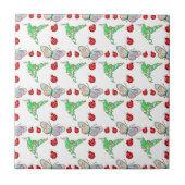 Custom Butterfly, Hummingbird und Ladybug Pattern Fliese (Vorderseite)