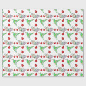 Custom Butterfly, Hummingbird und Ladybug Pattern Geschenkpapier (Flach)