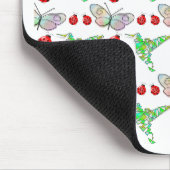 Custom Butterfly, Hummingbird und Ladybug Pattern Mousepad (Ecke)