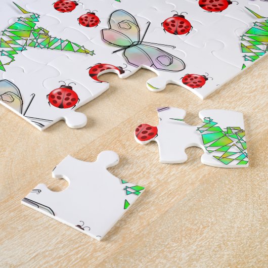 Custom Butterfly, Hummingbird und Ladybug Pattern Puzzle (Seite)