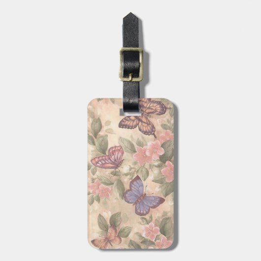 Custom Butterfly Lugtag Gepäckanhänger (Vorderseite vertikal)