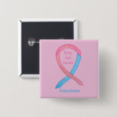 Custom-Button für Baby Safe Haven Awareness Ribbon Button (Vorne & Hinten)