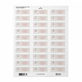 Custom Button Snowman Return Address Label (Vorne)