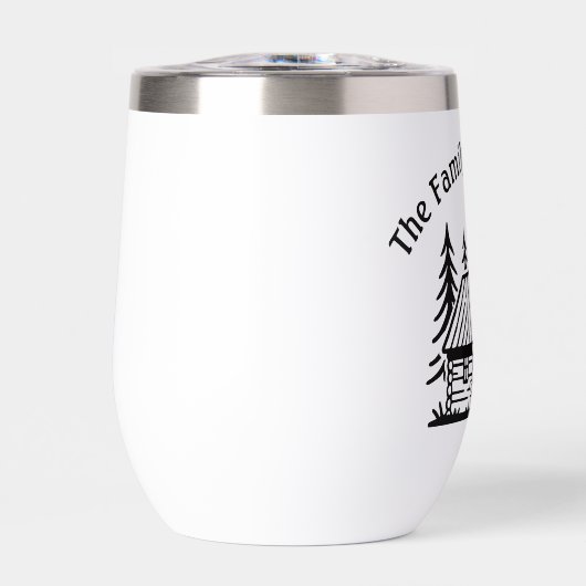 Custom Cabin Wine Tumbler mit thermischer Isolieru (Vorderseite)