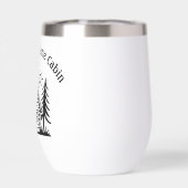 Custom Cabin Wine Tumbler mit thermischer Isolieru (Rückseite)