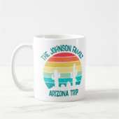 Custom Cactus Sunset Arizona Wüstenreise Kaffeetasse (Links)