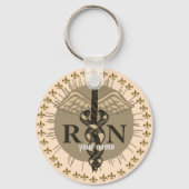 Custom Caduceus RN Nurse Schlüsselanhänger (Vorderseite)