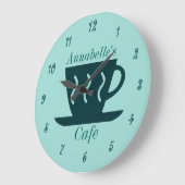 Custom Café oder Diner Coffee Shop Große Wanduhr (Winkel)