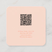 Custom Cake Bakery Business Card with QR Code Quadratische Visitenkarte (Rückseite)