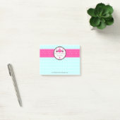 Custom Cake Pops und Cupcake Aqua Pink V2 Post-it Klebezettel (Büro)