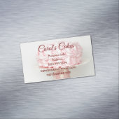 Custom Cake & Wedding Cake Design Bakers Magnetische Visitenkarte (Beispiel)