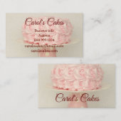 Custom Cake & Wedding Cake Design Bakers Visitenkarte (Vorne/Hinten)