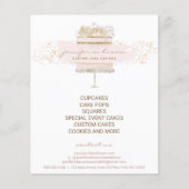 Custom Cakes Baker Event Patisserie Girly Flyer (Vorne)