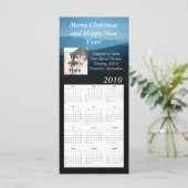 Custom Calendar Rack Card, Weihnachten/Neues Jahr (Stehend Vorderseite)