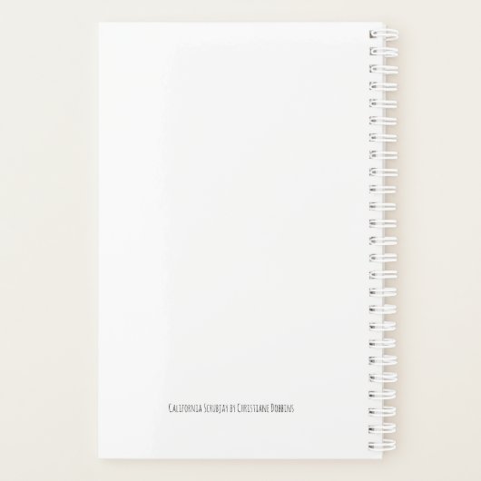 Custom California Scrub Jay Planer (Rückseite)