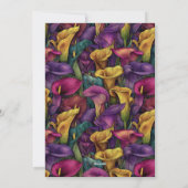 Custom Call Lilies Themed 20Th Birthday Einladung (Rückseite)