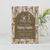 Custom Call Lilies Themed Kids’ Birthday Einladung (Stehend Vorderseite)