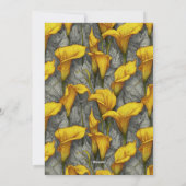 Custom Call Lilies Themed Teen Birthday Einladung (Rückseite)