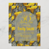 Custom Call Lilies Themed Teen Birthday Einladung (Vorne/Hinten)