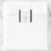 Custom Calla lily Wedding Sticker (Tasche)