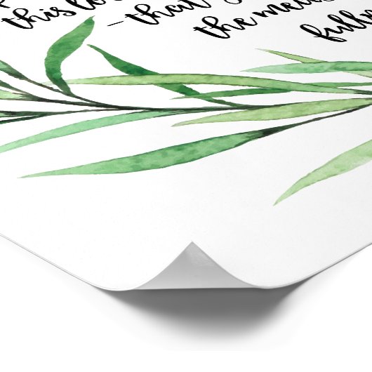 Custom Calligraphy Gebet Poster, Eph. 3:16-19 Poster (Ecke)