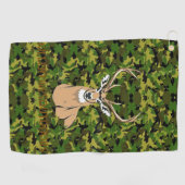 Custom camo deer golf towel golfhandtuch (Horizontal)