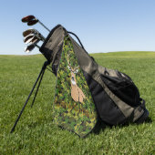 Custom camo deer golf towel golfhandtuch (Gras)