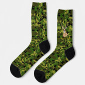 Custom camo whitetail crew socks socken (Linkes Detail)