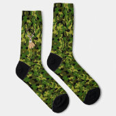 Custom camo whitetail crew socks socken (Rechts)