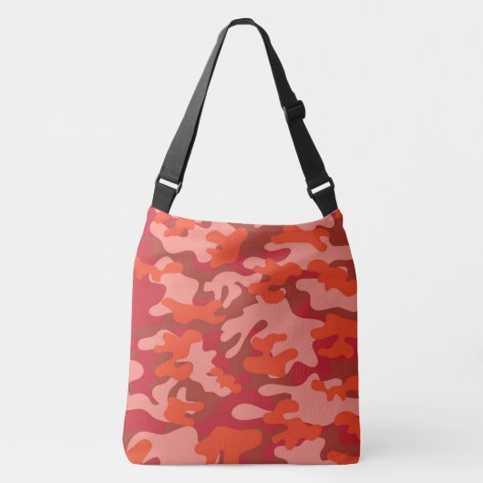 Custom Camouflage Cross Body Bag Tragetaschen Mit Langen Trägern (Vorderseite)