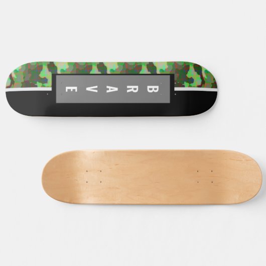 Custom Camouflage Skateboard (Horizontal)