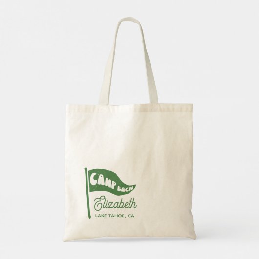 Custom Camp Bach Bachelorette Mountain Gefallen Tragetasche (Rückseite)