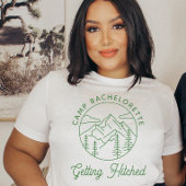 Custom Camp Bachelorette Bride Hitched T-Shirt