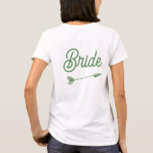 Custom Camp Bachelorette Bride Hitched T-Shirt (Rückseite)