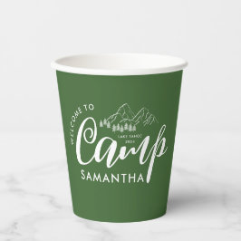 Custom Camp Bachelorette Party Moderne Rustikal Pappbecher