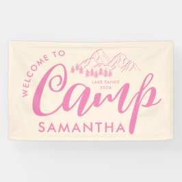 Custom Camp Bachelorette Party Moderne Rustikal ro Banner