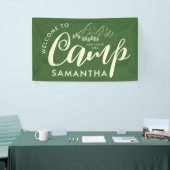 Custom Camp Bachelorette Party Moderne Rustikale G Banner (Messeveranstaltung)