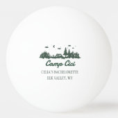 Custom Camp Bachelorette Party Ping Pong Ball Tischtennisball (Vorderseite)