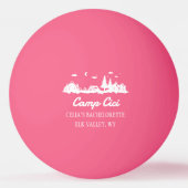 Custom Camp Bachelorette Party Ping Pong Ball Tischtennisball (Vorderseite)