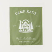 Custom Camp Junggeselinnen-Abschied Camping Bridal Wandteppich (Vorderseite)
