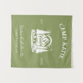 Custom Camp Junggeselinnen-Abschied Camping Bridal Wandteppich (Vorderseite (Horizontal))