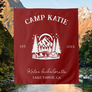 Custom Camp Junggeselinnen-Abschied Camping Bridal Wandteppich