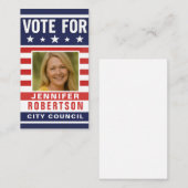 Custom Campaign Election Visitenkarte (Vorne/Hinten)