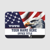 Custom Campaign Name Template Namensschild (Vorderseite)