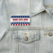 Custom Campaign Personalized Name Namensschild (Beispiel)