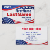 Custom Campaign Template Business Card Visitenkarte (Vorne/Hinten)