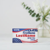 Custom Campaign Template Business Card Visitenkarte (Stehend Vorderseite)