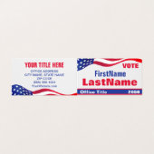 Custom Campaign Template Business Card Visitenkarten (Außenseite Aufgefaltet)